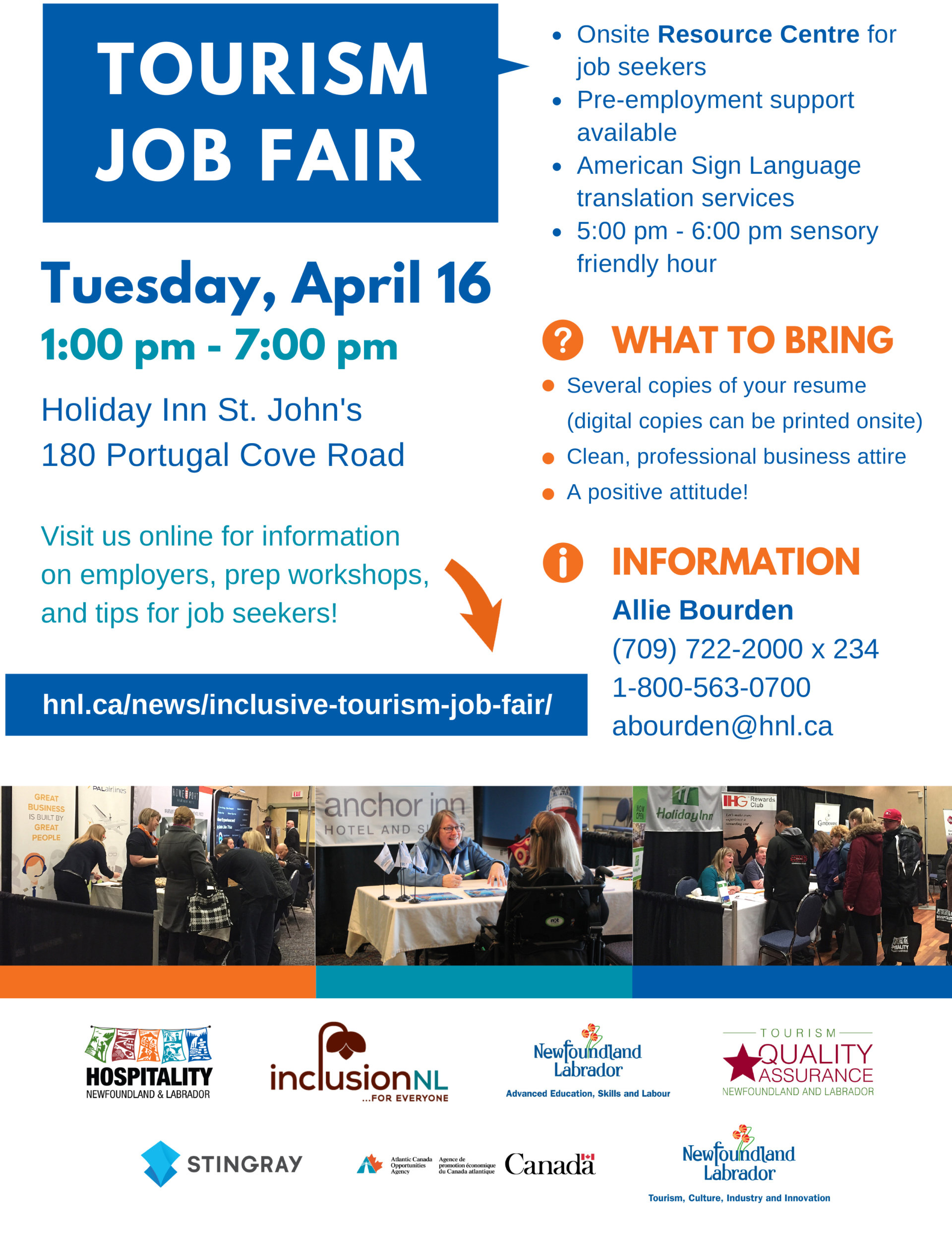 Inclusive Tourism Job Fair HNL Hospitality Newfoundland and Labrador